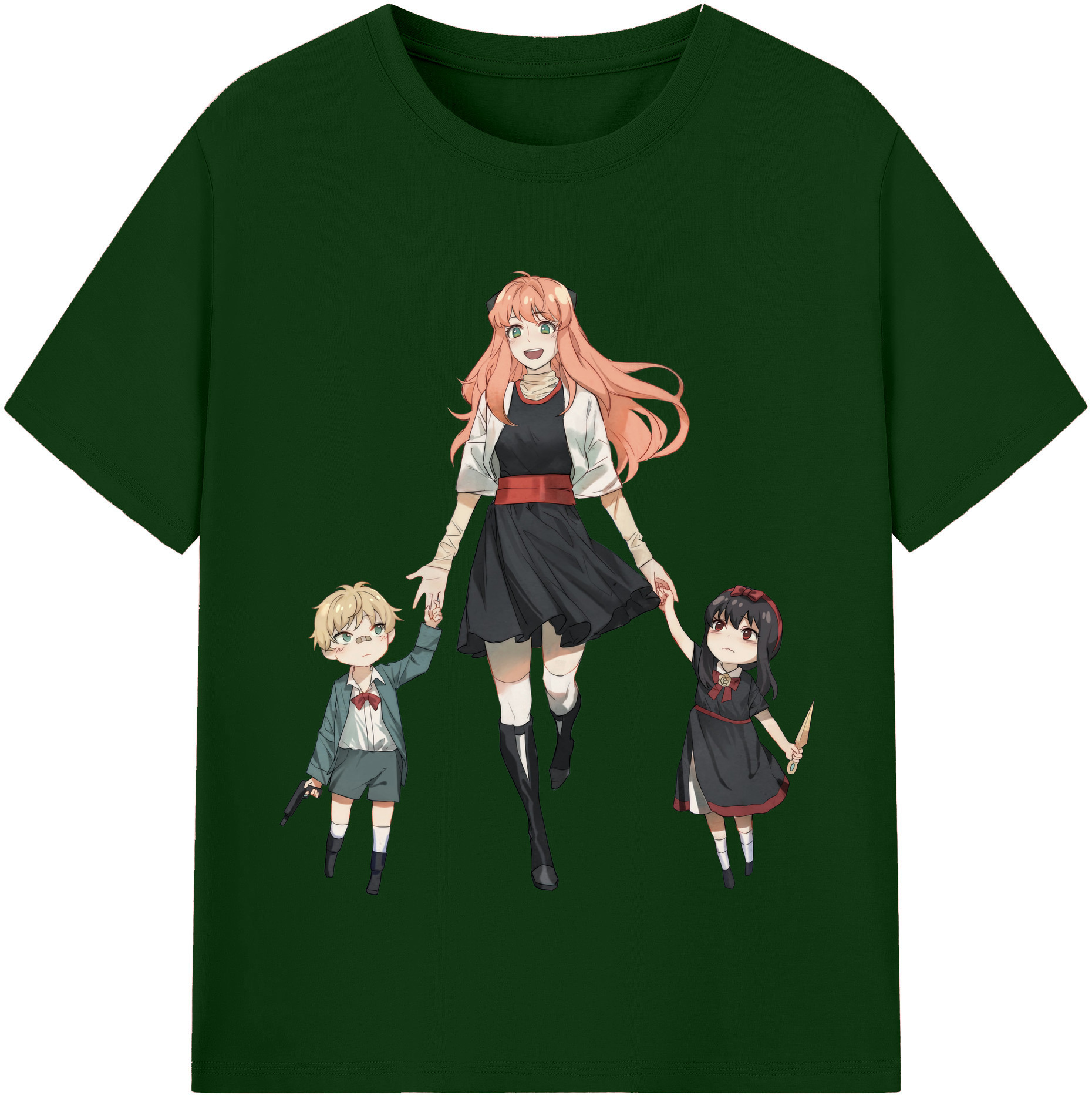 （画像用） SPY×FAMILY间谍家家酒 綿100％半袖Tシャツ（フロントプリント）